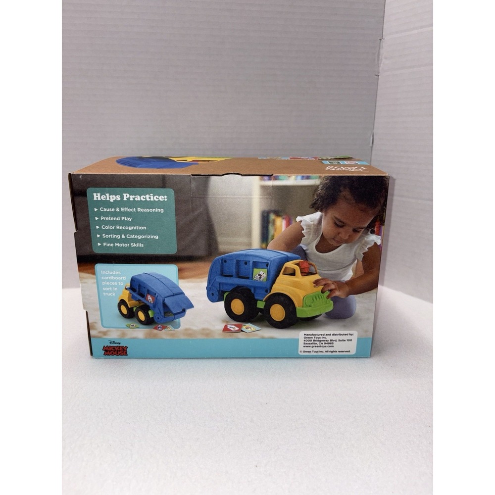 Disney Baby Green Toys Mickey Mouse Recycling Truck - NEW NIB Eco-Friendly Toy - Picture 4 of 9